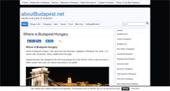 Desktop Screenshot of aboutbudapest.net
