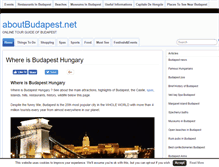 Tablet Screenshot of aboutbudapest.net